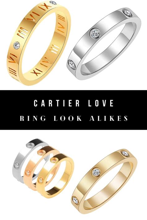 cartier ring love replica|cartier love ring look alike.